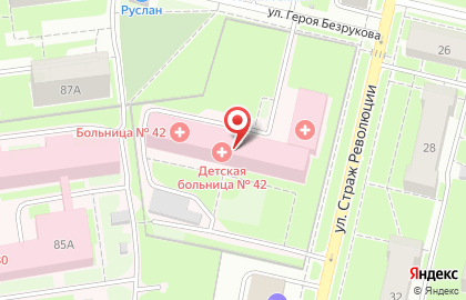 Поликлиника в Московском районе на карте