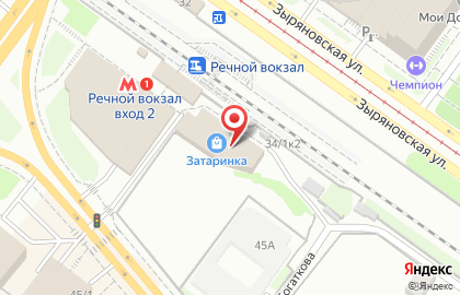 Магазин косметики и бытовой химии на Зыряновской улице на карте