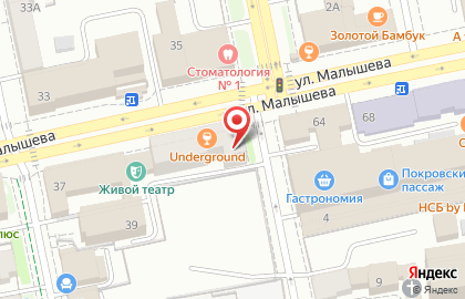 Туристическое агентство Росс-Тур на улице Малышева, 60 на карте