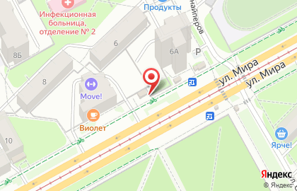 Магазин цветов и подарков Flora Service в Индустриальном районе на карте