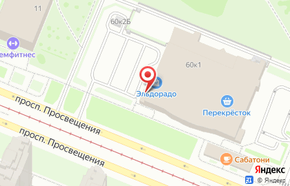 Бистро Яблоко Room на проспекте Просвещения на карте