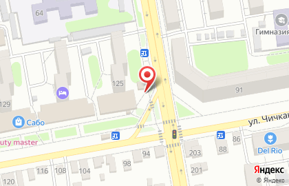 Магазин Наш Мясной на улице Чичканова на карте