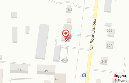 Сеть магазинов электронной и бытовой техники Эльдорадо на улице Ворошилова на карте