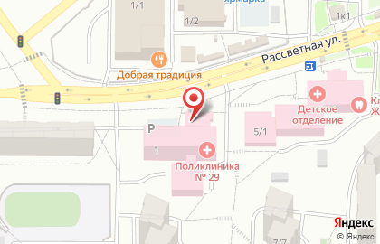 Новостройки, ООО Проспект на Рассветной улице на карте