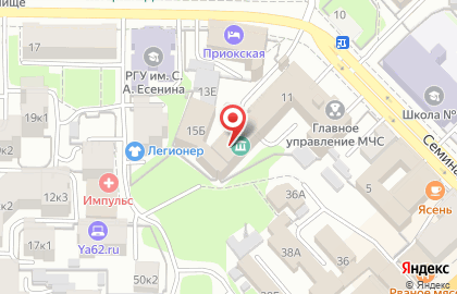 Главное Управление МЧС России по Рязанской области на карте