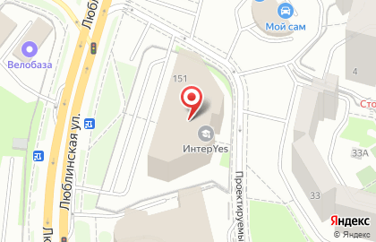Европейский остеопатический центр на Люблинской улице на карте