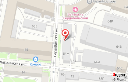Производственная компания Гамма Плюс на Сердобольской улице на карте
