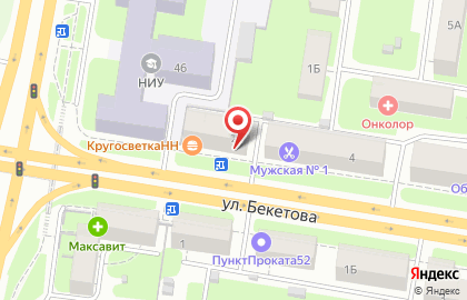 Суши-бар Фаст Суши в Нижнем Новгороде на карте