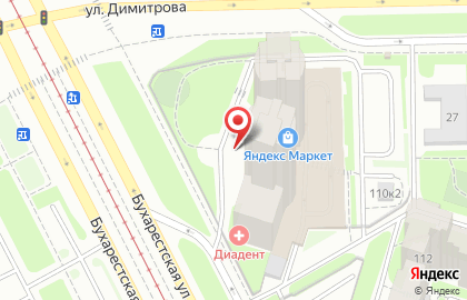 Юнион на Бухарестской улице на карте