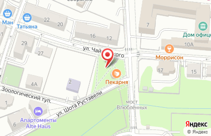 Продовольственный магазин на ул. Шота Руставели, 2а на карте