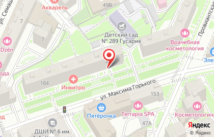 Центр глазного протезирования Красмед на улице Максима Горького на карте