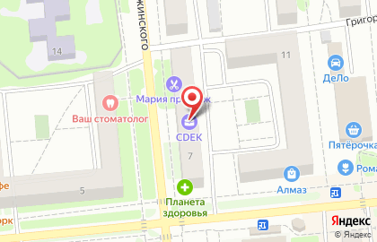 Аптека Планета Здоровья на улице Степана Разина, 7 в Воткинске на карте