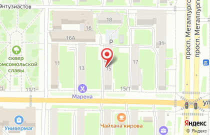 Психологический кабинет в Центральном районе на карте