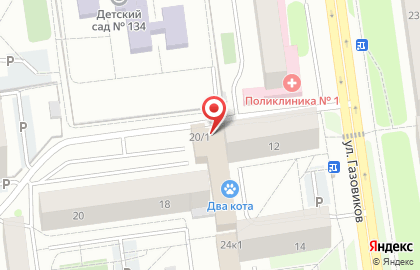 Продуктовый магазин в Тюмени на карте