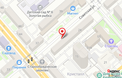 Служба экспресс-доставки Pony Express на Советской улице на карте