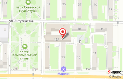 ООО Спецовка на улице Энтузиастов на карте