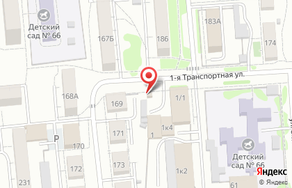Павильон по продаже чая, кофе и табака Дилижанс на 1-й Транспортной улице на карте