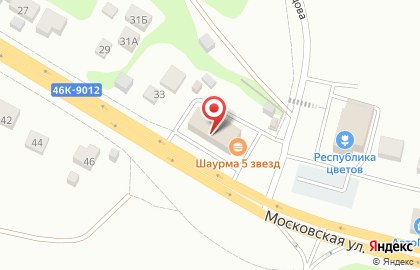 Автомойка самообслуживания Мой сам на Московской улице на карте