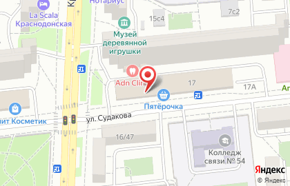 Банкомат СберБанк на улице Судакова, 17 на карте