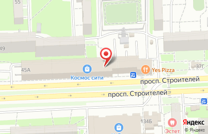 Магазин товаров для творчества и рукоделия Шкатулочка на проспекте Строителей на карте