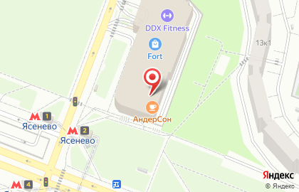 Магазин цифровой техники DNS на Новоясеневском проспекте на карте