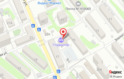 Спортивный клуб Гладиатор в Ленинском районе на карте