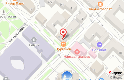 Золотая черепаха на улице Семакова на карте