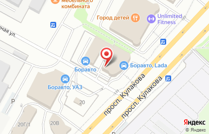 Частное охранное предприятие "Тайфун С" на проспекте Кулакова на карте