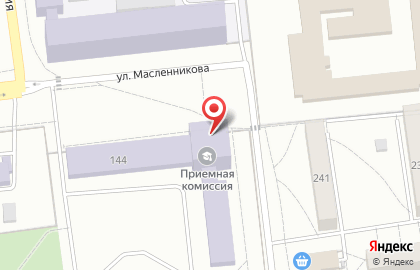 Банкомат ВТБ на улице Масленникова на карте