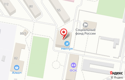 Бассейн Нептун в Екатеринбурге на карте