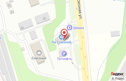 Торгово-сервисная компания Шины плюс на Союзной улице на карте