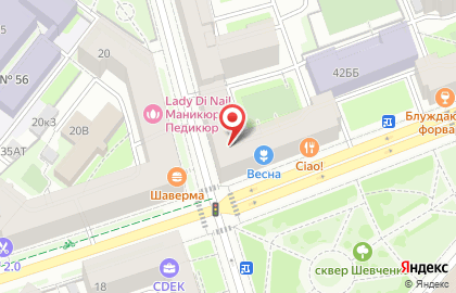 Магазин сувениров в Санкт-Петербурге на карте