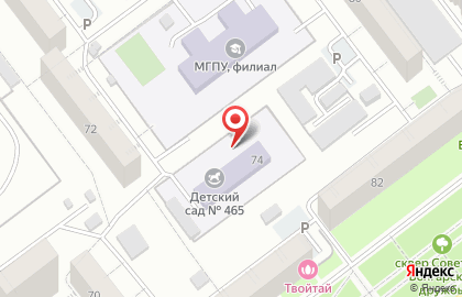 Детский сад №465, компенсирующего вида на карте