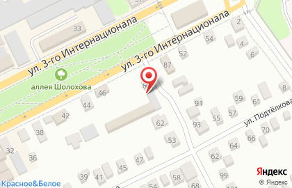 Технический центр Ростелеком для дома на улице 3 Интернационала на карте