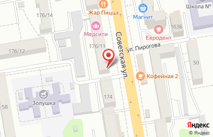 Торговая компания Kaleva на Советской улице на карте