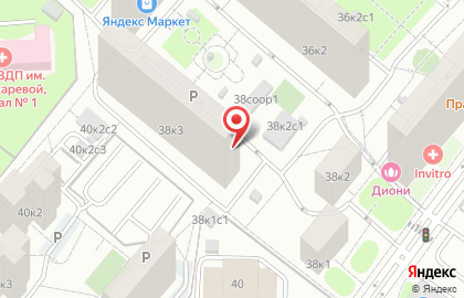 Межрайонная ассоциация адвокатов Москвы в Обручевском районе на карте