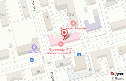 Поликлиника №7, Городская клиническая больница №7 на карте