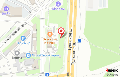 Кофейня МакКафе в Правобережном проезде на карте