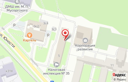 Шиномонтажная мастерская на площади Юности на карте