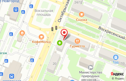 Магазин 220 Вольт на Октябрьской улице на карте