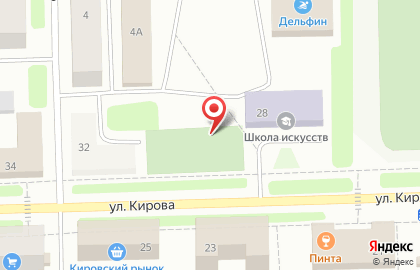 EХ на улице Кирова на карте