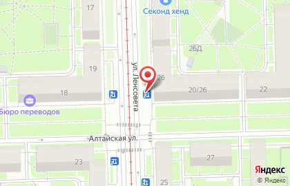 Роспечать, Московский район на улице Ленсовета на карте
