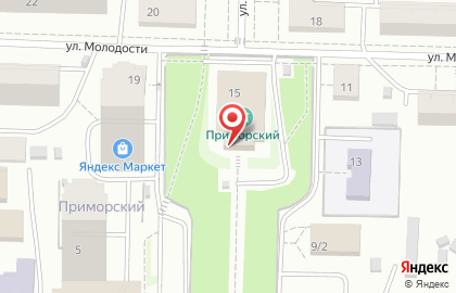 Дом культуры Приморский на улице Молодости на карте