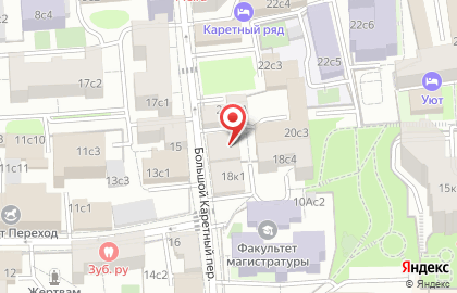 Удобный магазин Магнолия в Большом Каретном переулке, 20 стр 1 на карте