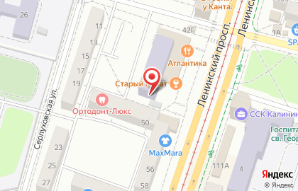 Санкт-Петербургский институт внешнеэкономических связей, экономики и права в Калининграде на карте