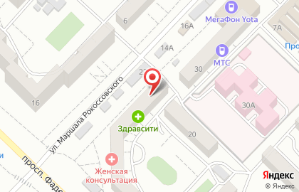 Ювелирный магазин Русское золото в Железнодорожном районе на карте