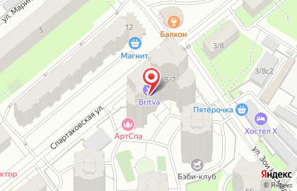 Барбершоп BRITVA в Химках на карте