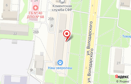 Аптека Невис на улице Володарского, 20 на карте