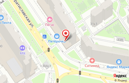 Универсам Fix Price на Братиславской улице на карте