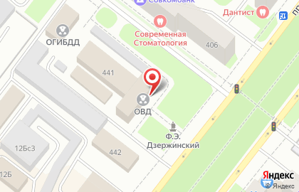 Полиция в Томске на карте